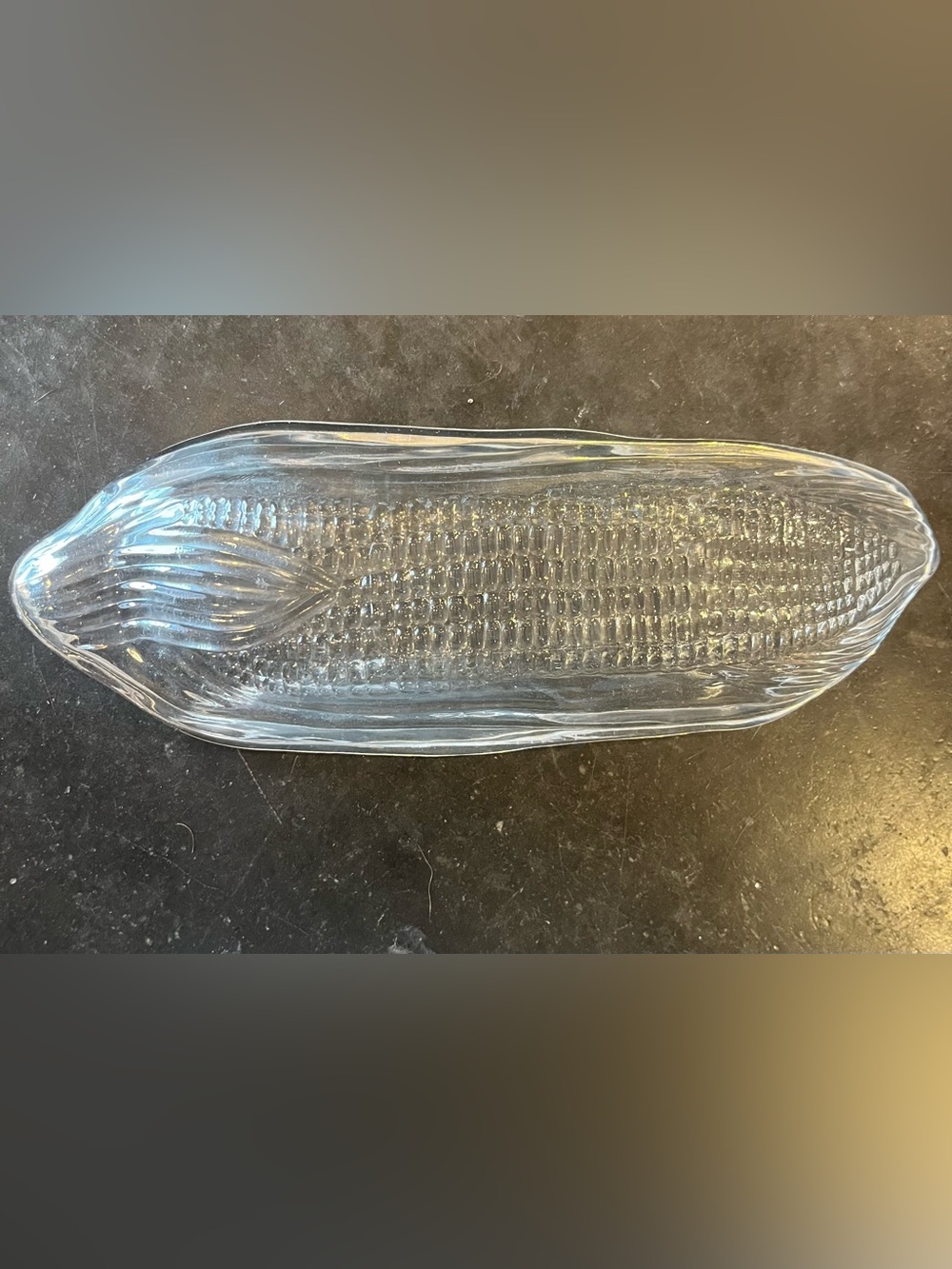 Corn On The Cob Clear Serving Plates Set of 6 - Picture 4 of 5
